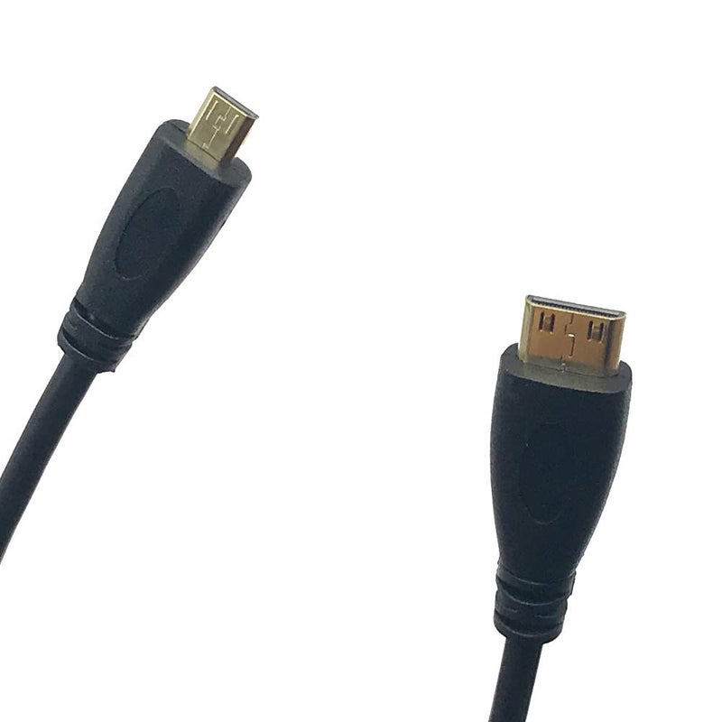 Seadream 2Pack 3Feet Micro HDMI Type D Male to Mini HDMI Type C Male Connector Adapter Cable Cord (3.3Feet 2Pack) - Image 2